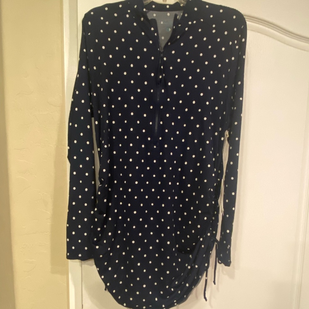Cody Sundress Navy blue w/ white polka dots new with tags, Xl by Carve Designs